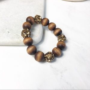 J. Crew Jewelry - J. Crew Wooden Bead Stretch Bracelet J. Crew Jewelry - J. Crew Wooden Bead Stretch Bracelet